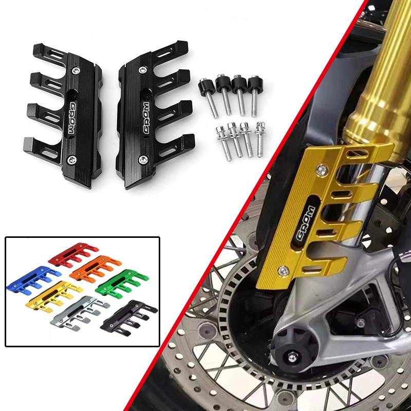 

For Honda GROM MSX 125 MSX125 Motorcycle Mudguard Front Fork Protector Guard Block Front Fender Anti-fall Slider Accessories