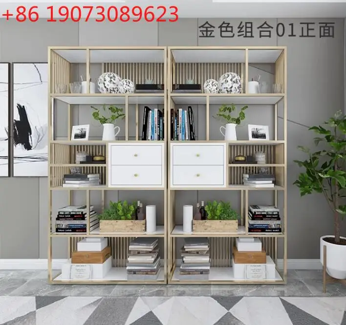 

Iron Shelf Floor Office Partition Shelving