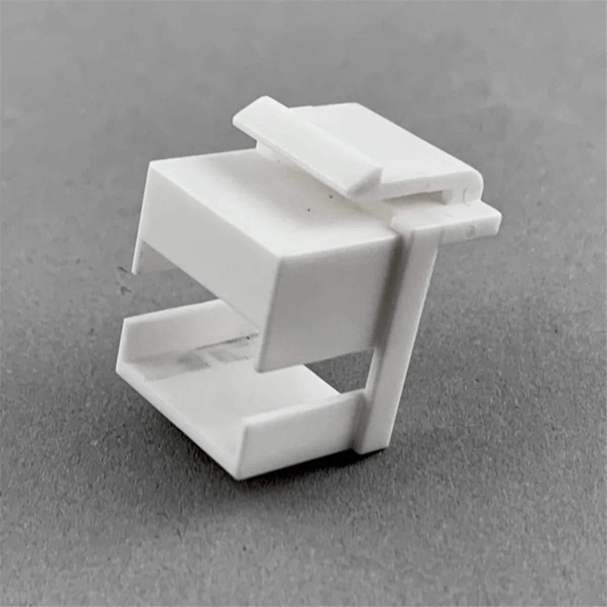 Baru 50 Buah RJ45 Jack Coupler Pelat Dinding Panel Patch Pelat Buta untuk RJ 45 Bingkai RJ45 LC & SC Coupler Putih