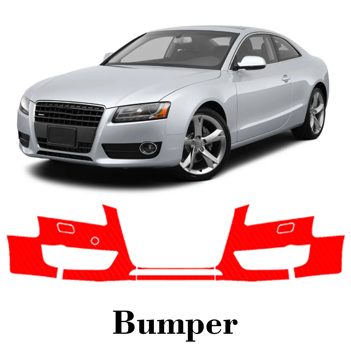 

Car Precut Paint Protection Film Front Bumper Anti-scratch Exterior TPU PPF For Audi A5 2008-2012