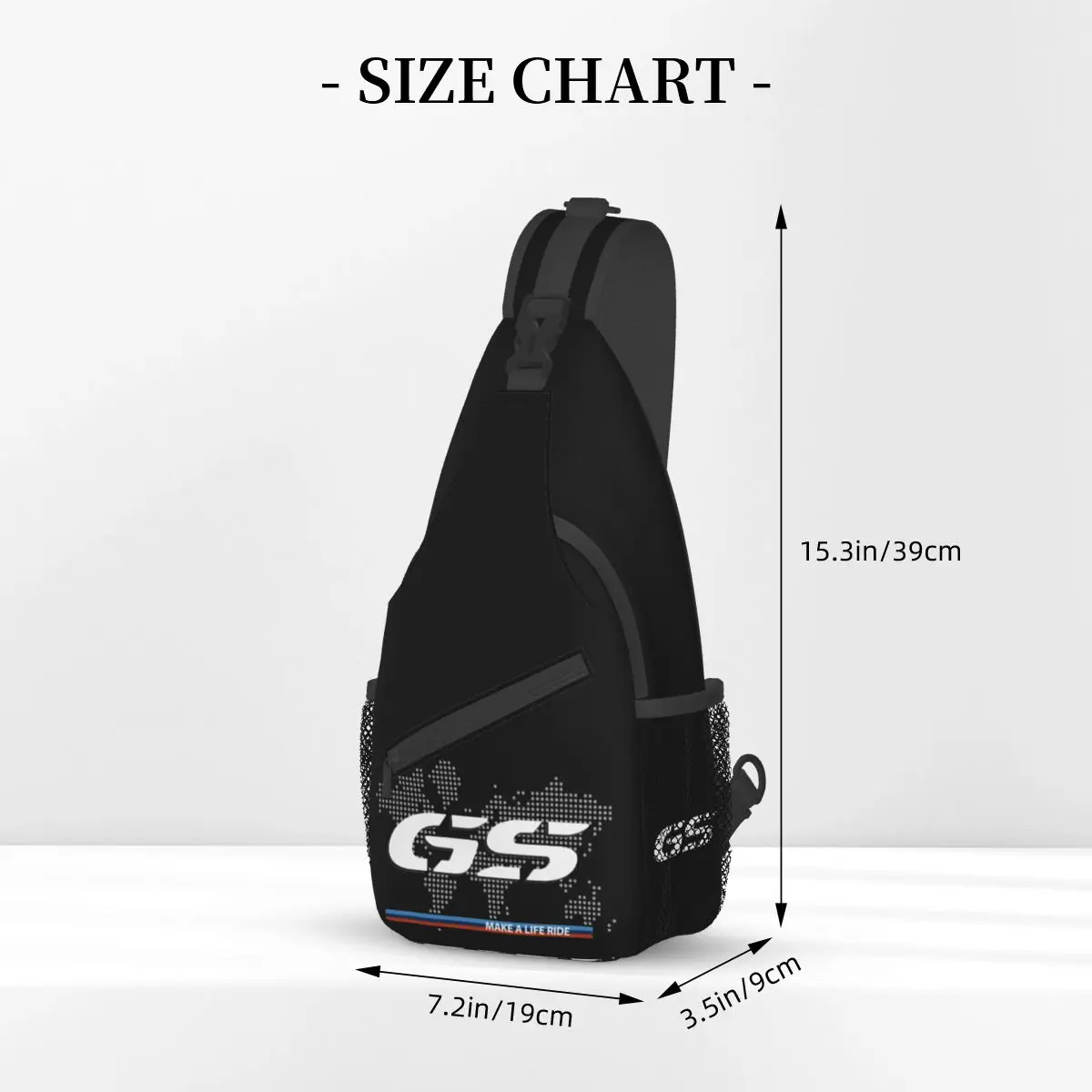 GS 오토바이 R1200 어드벤처 소형 슬링백, 가슴 크로스바디 숄더 배낭, 야외 스포츠 데이팩, 남녀공용 사첼