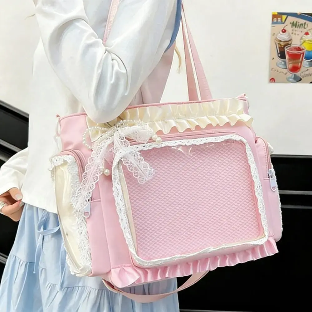 Neue Y2K Japanische Ita-Tasche Transparente Große Umhängetasche Lolita Schultertasche für Damen – Detail 6