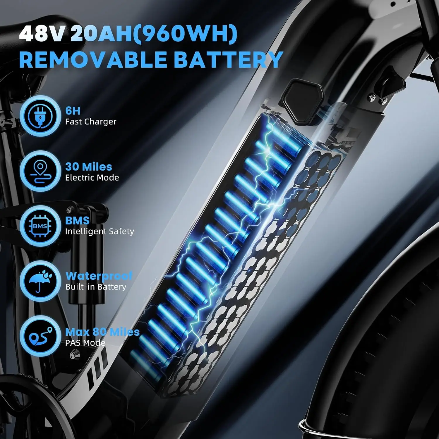 Step Thru Electric Bicycle 20x4 Fat Tire 750W Motor All Terrain Commuter City E-Bike, Customized