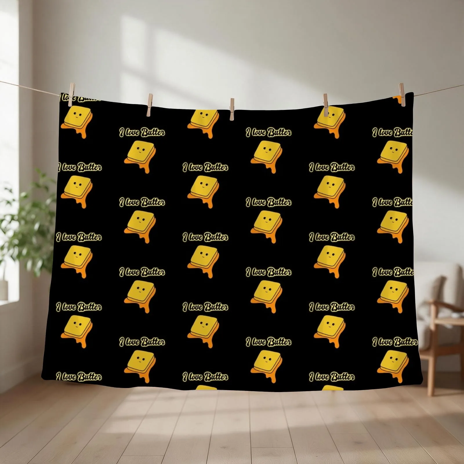 I love butter Throw Blanket Fashion Sofas Tourist Summer Beddings Personalized Gift Blankets
