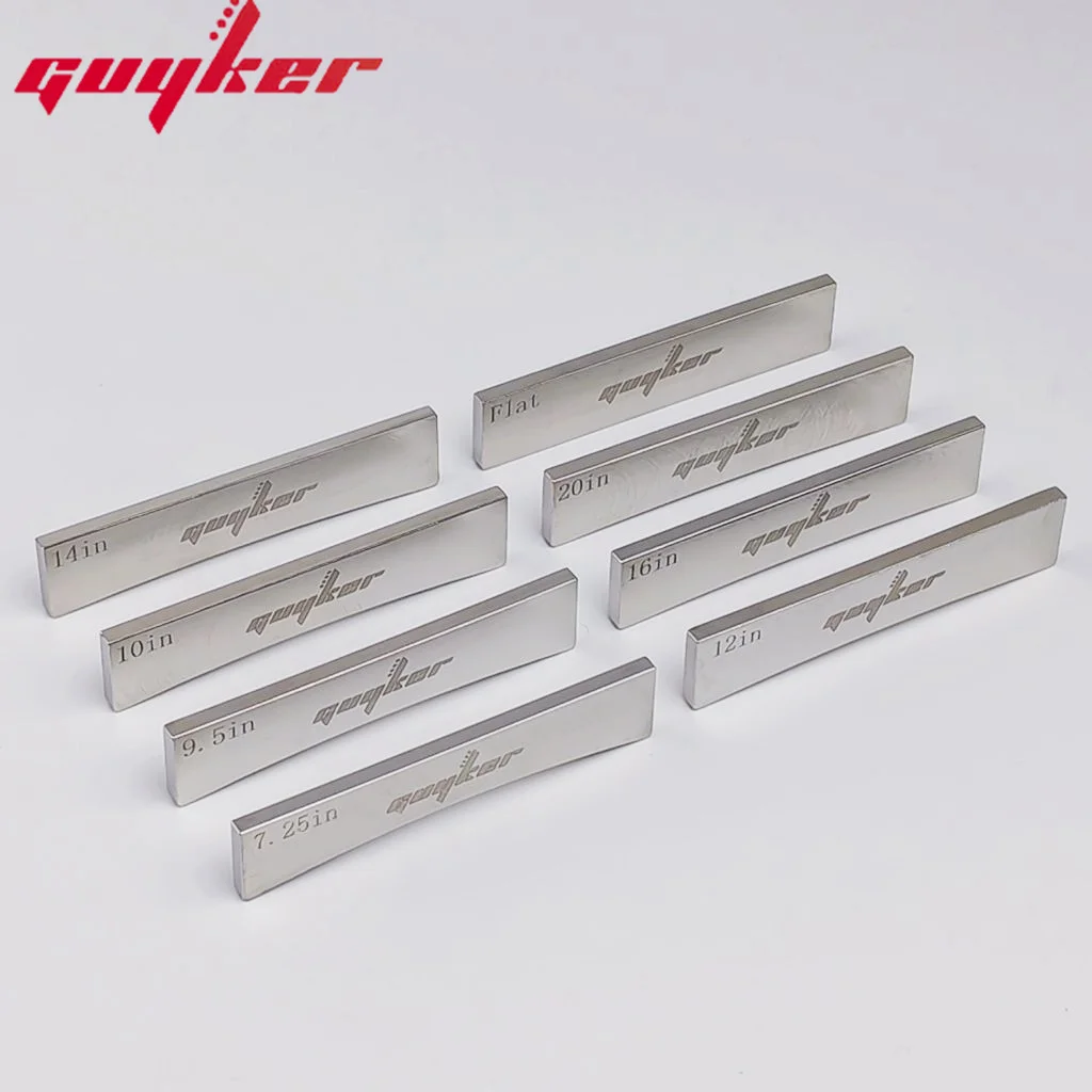 8 Size Guitar Radius Metal 304 stainless steel Machine pressure Fingerboard Fret Press Insert Guitar DIY Tools Guitar Accessorie