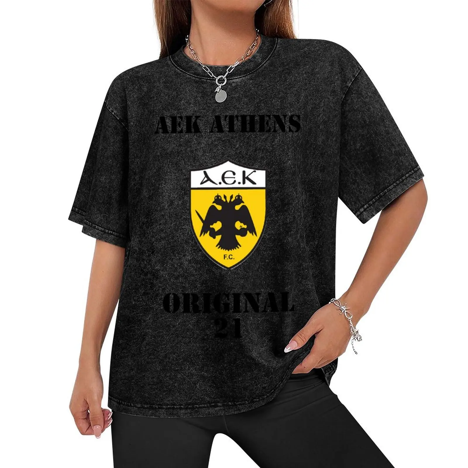 AEK ATHENS FC T-Shirt cotton graphic tees quick-drying quick drying mens tall t shirts