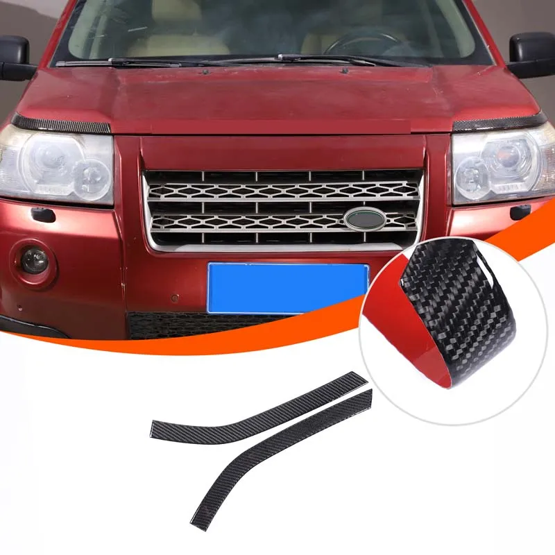 

For 07-12 Land Rover God Walker 2 headlight eyebrows decorative strips Headlight decorative bright strips Real carbon fiber (sof