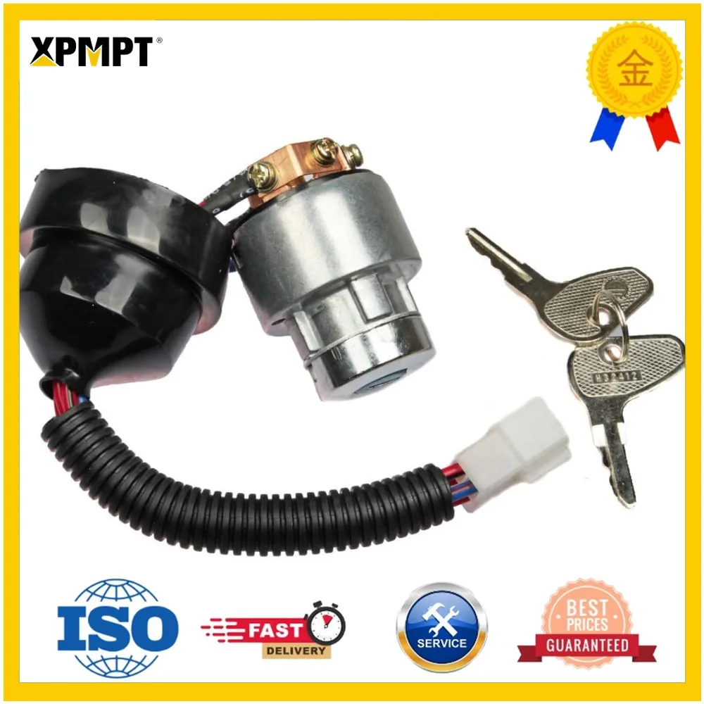 Ignition Switch with 2 Keys For Kubota L3240 L3130 L3300 L4200 - 34670-31822 - Construction Machinery