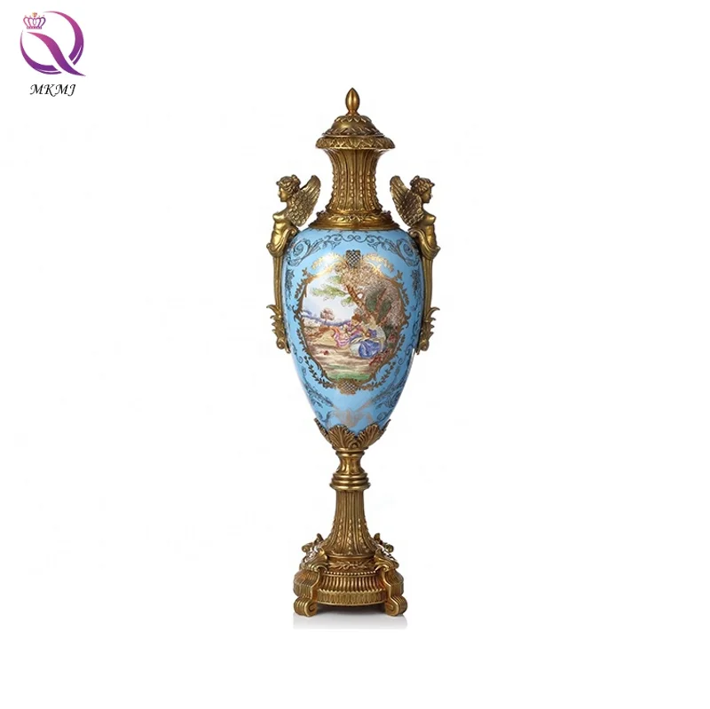 European classical trophy ornaments hotel living room dining table bedroom French court figure ornaments furnishings export