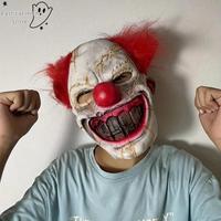 2025 Halloween Sweet Tooth Joker Mask Cosplay Bloody Full Face Clown Latex Masks Halloween Carnival Purim Party Costume Props