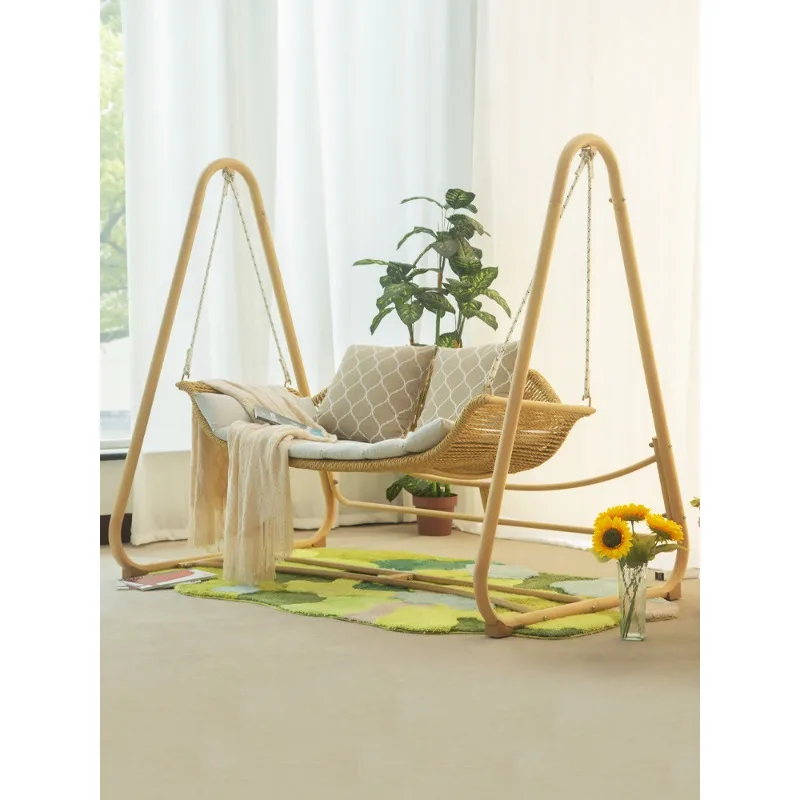 Rocking chair swing indoor double hammock garden courtyard Internet celebrity swing chair hanging chair