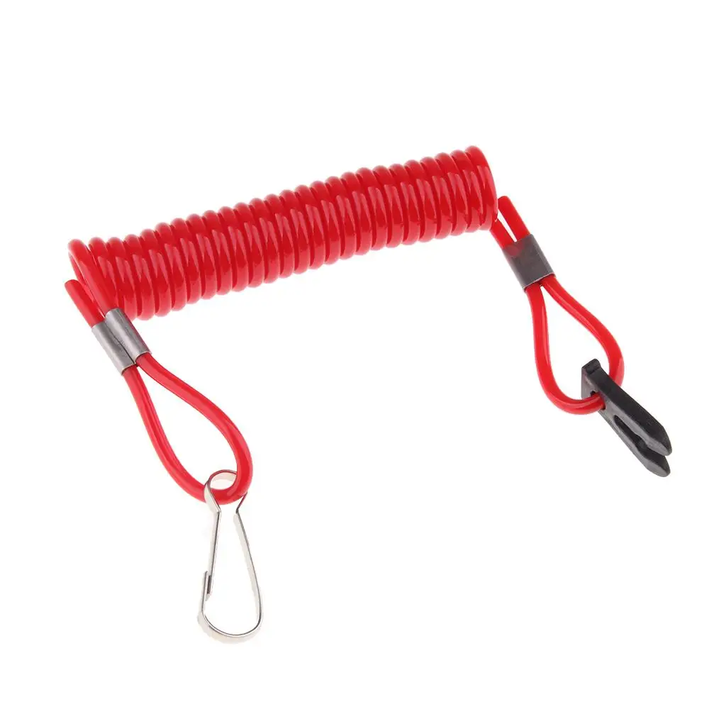 

Цельный лодочный морской выключатель остановки, ремешок для ключей, аксессуары для мотоциклов, пригодные для подвесного двигателя Suzuki, красный