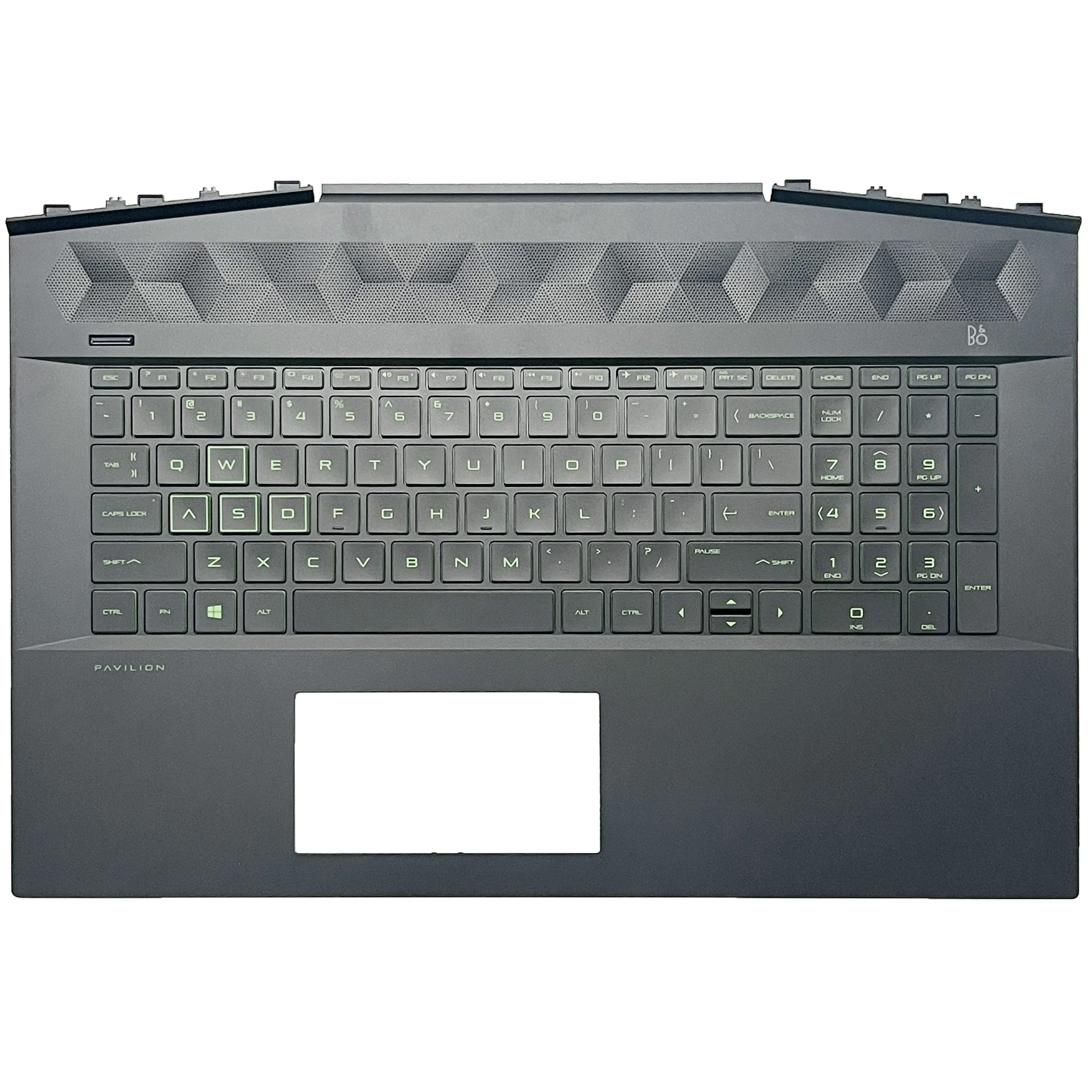 Orijinal Gamer arka işık Laptop klavye HP Pavilion 17-CD TPN-C142 Palmrest üst kasa değiştirme klavye L586455-001