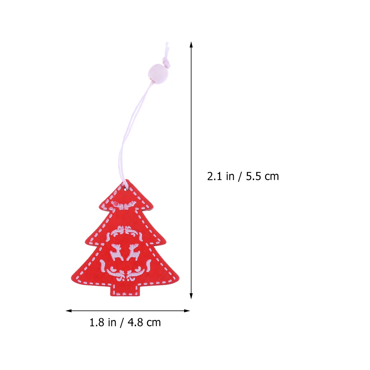 

12Pcs Wooden Christmas Tree Pendant Hanging Ornament for Party Showcase Cute Design Safe Gift Christmas Tree Pendant