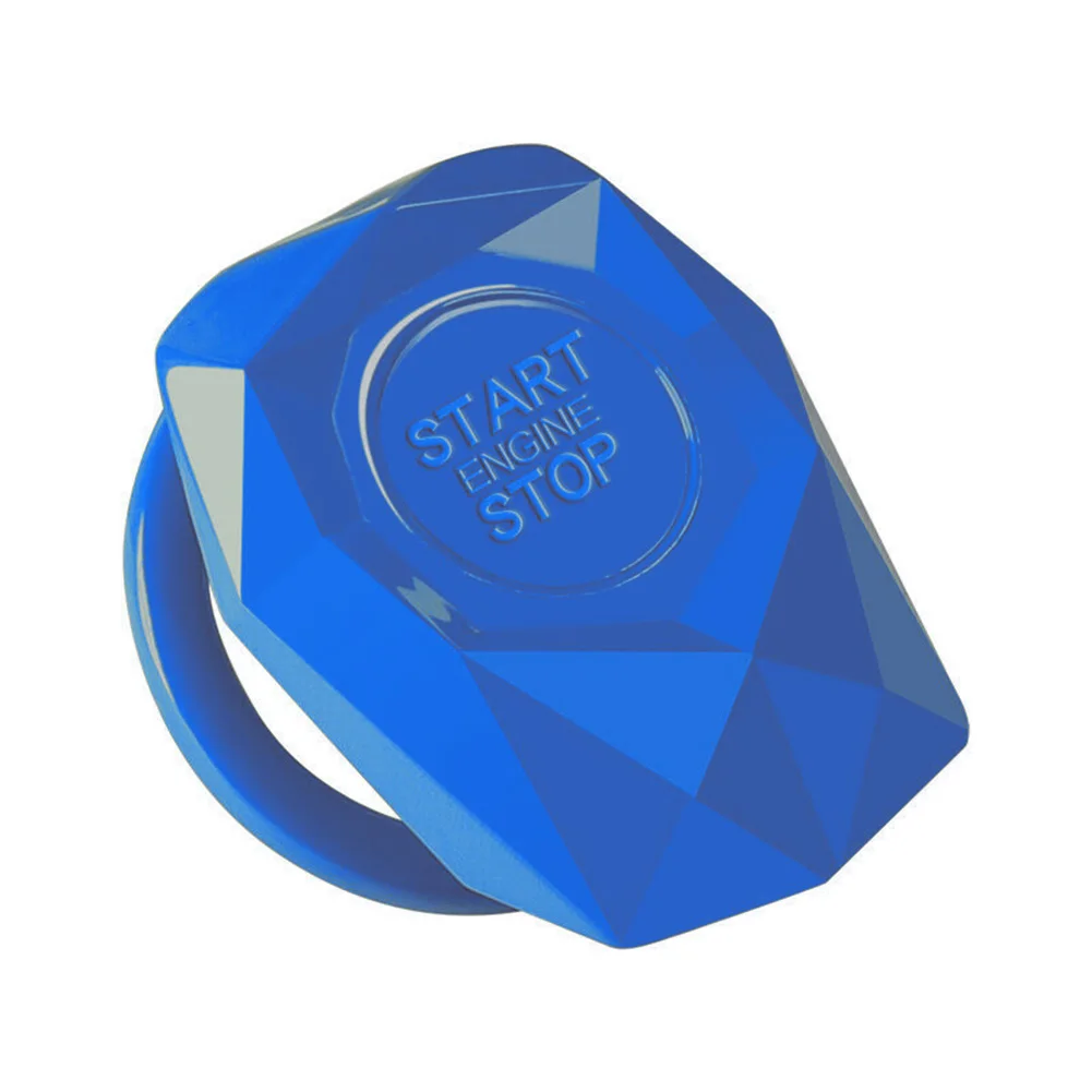 Universal Car Engine Start Stop Push Button Switch Cover Decorative Trim Sticker Metal Alloy