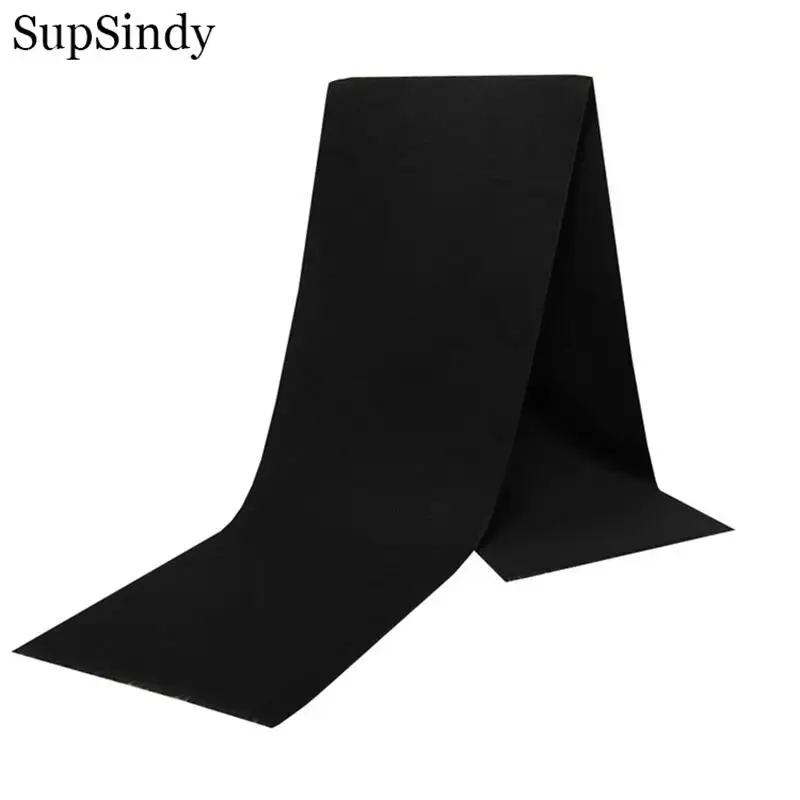 SupSindy New Winter Men Wool Scarf With Tassels Soft Comfortable Solid Color Scarf Thick Warm Cashmere Scarves For Men 15 Colors