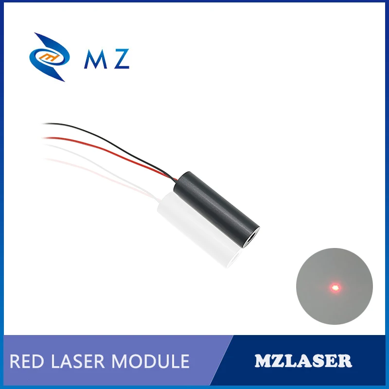 Red Dot Laser Diode Module Hot Selling Compact Mini D12mm 660nm 1mW 3V 5V 12V 24V Class II Spot Laser Industrial Grade