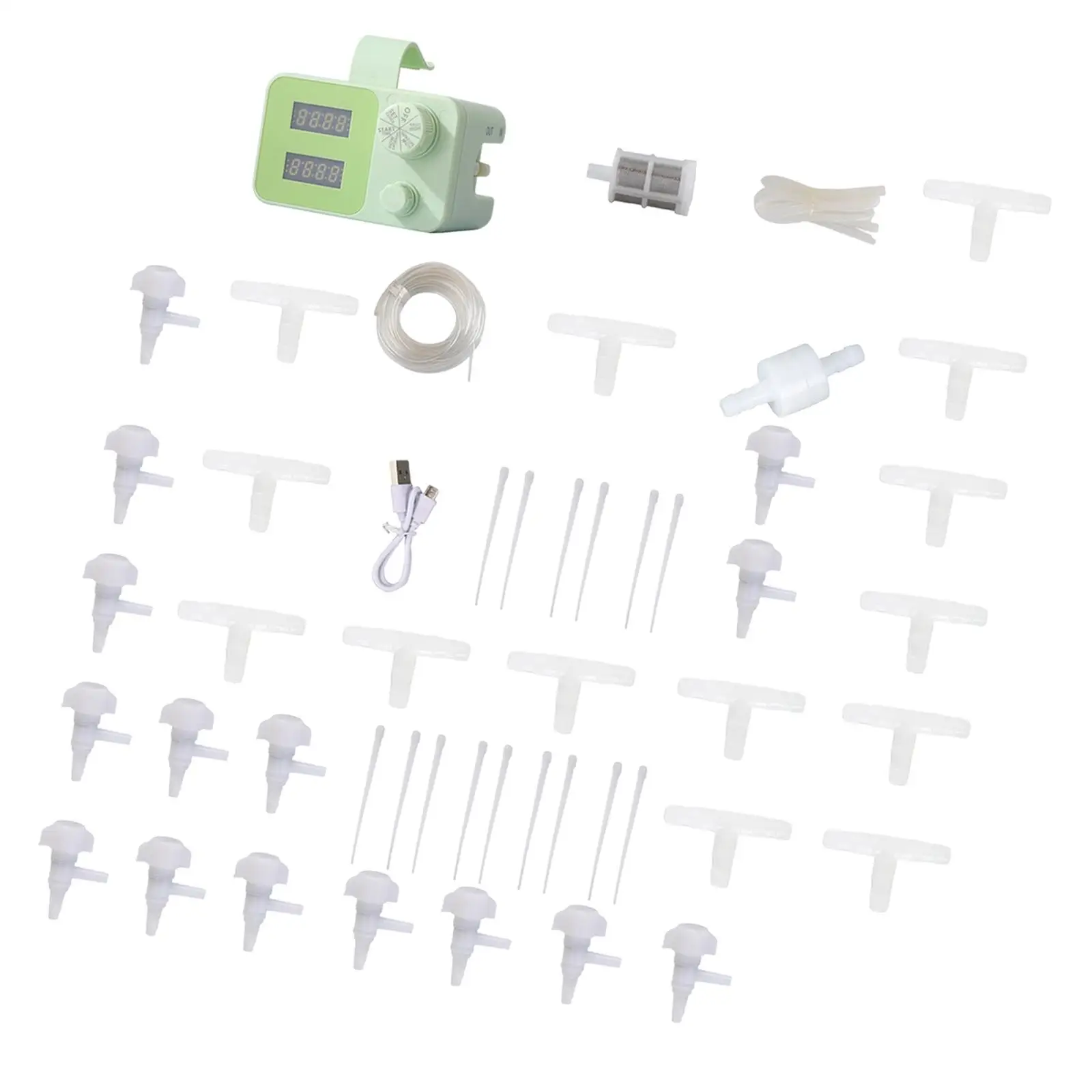 

DIY автоматический комплект капельного орошения для горшечных растений, простая сборка, многофункциональная система самополива, перезаряжаемая, регулируемая