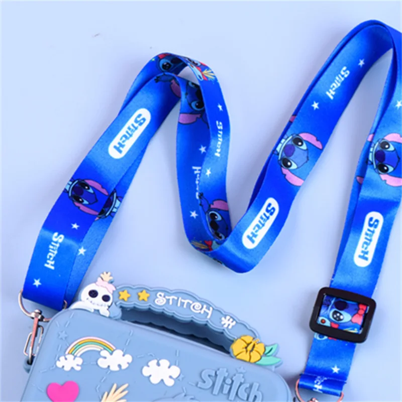 Disney Stitch Silicone Bag Sanrio Kitty Cartoon Anime Figure Stich Shoulder Bag Lilo Stitch Kids Accessories Coin Purse Gift