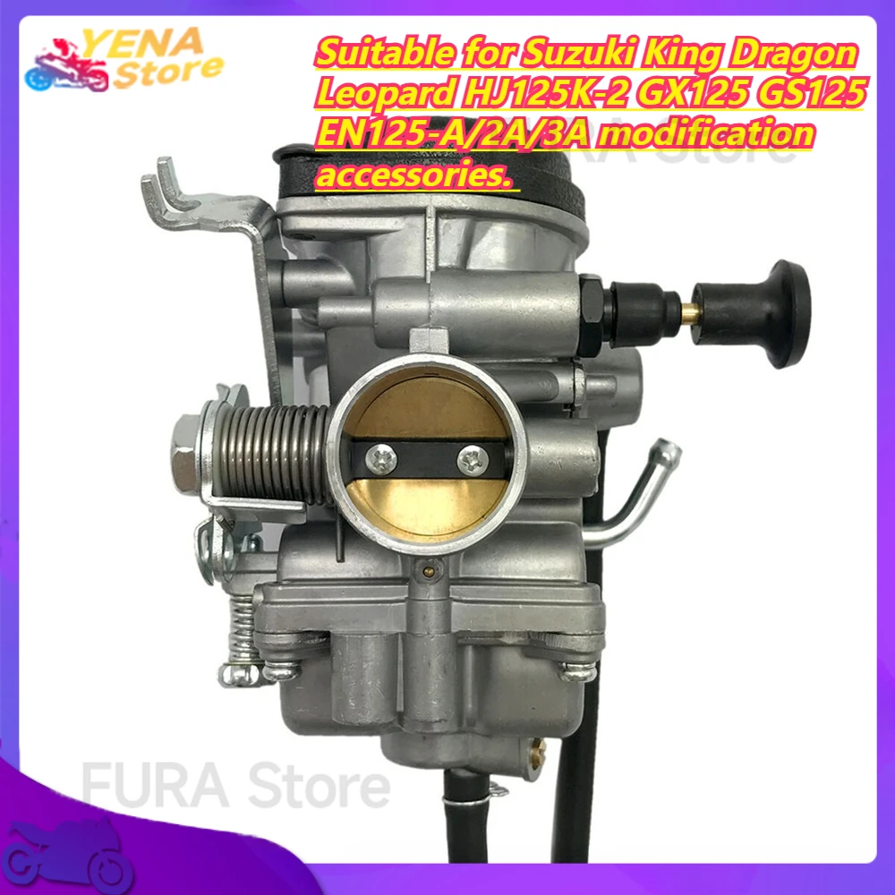 

Motorcycle carburetor. Suitable for Suzuki King Dragon Leopard HJ125K-2 GX125 GS125 EN125-A/2A/3A modification accessories.