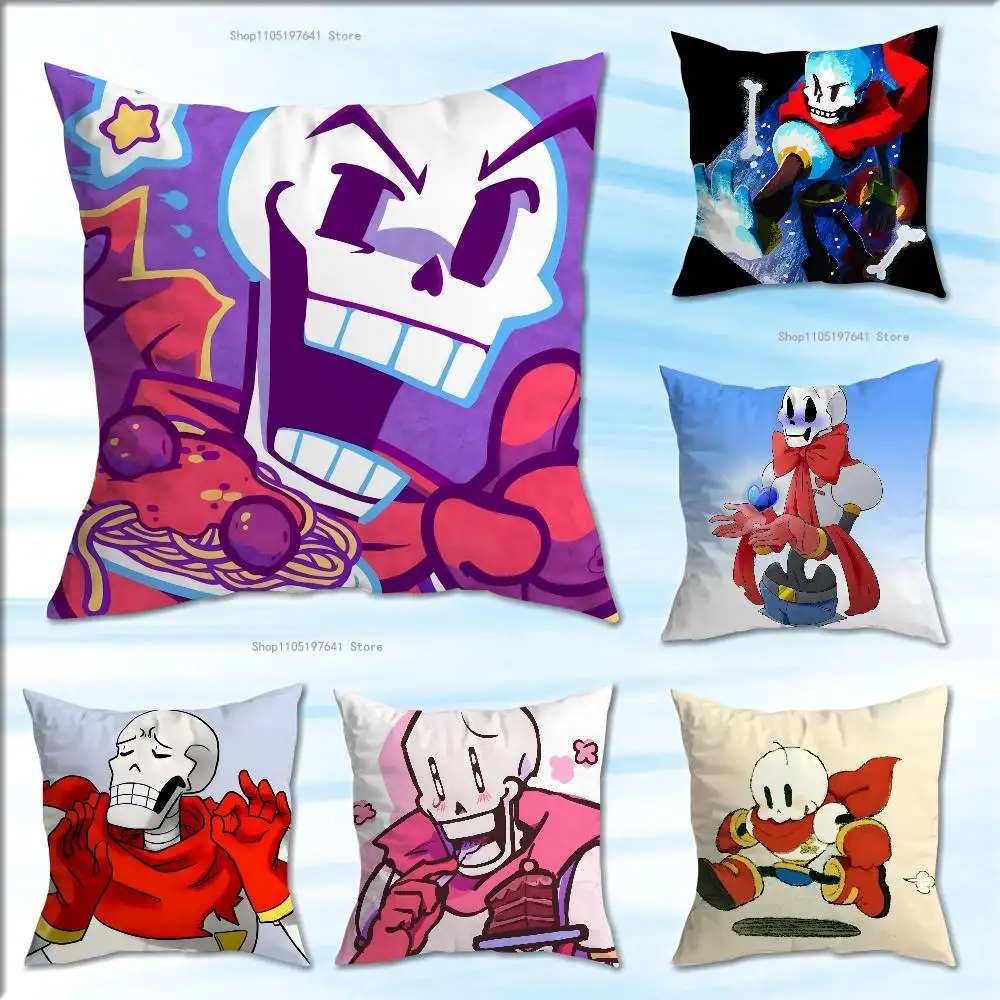U-Undertale  Papyrus Pillow Case cute cartoon anime peripheralsBedroom Sofa Decorative Cushion Cover Soft Cushion Cover