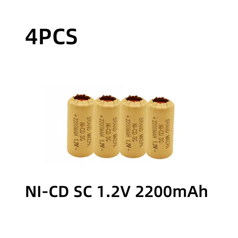 1-20 piezas destornillador taladro eléctrico baterías SC 1,2 V 2200mAh batería recargable ni-cd