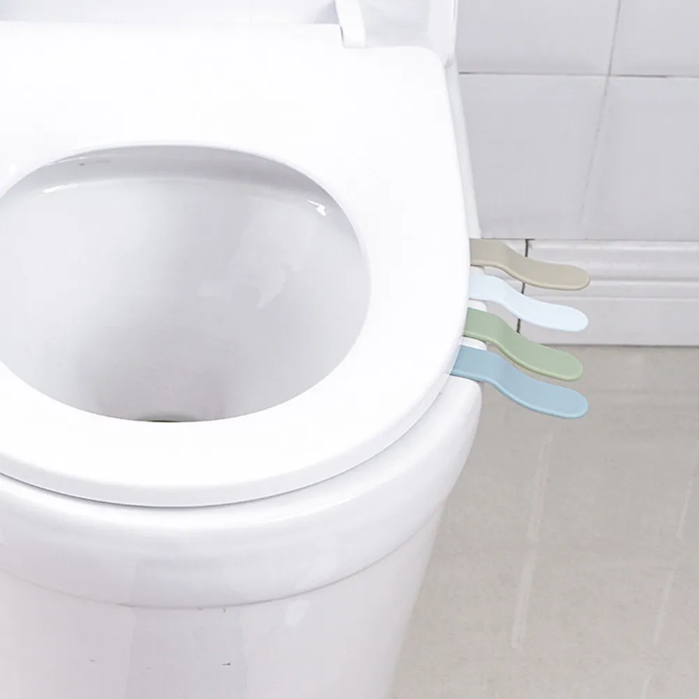 

20Pcs Toilet Seat Lifter One Finger Operation Sanitary Bathroom Accessory White Khaki Convenient for All Ages