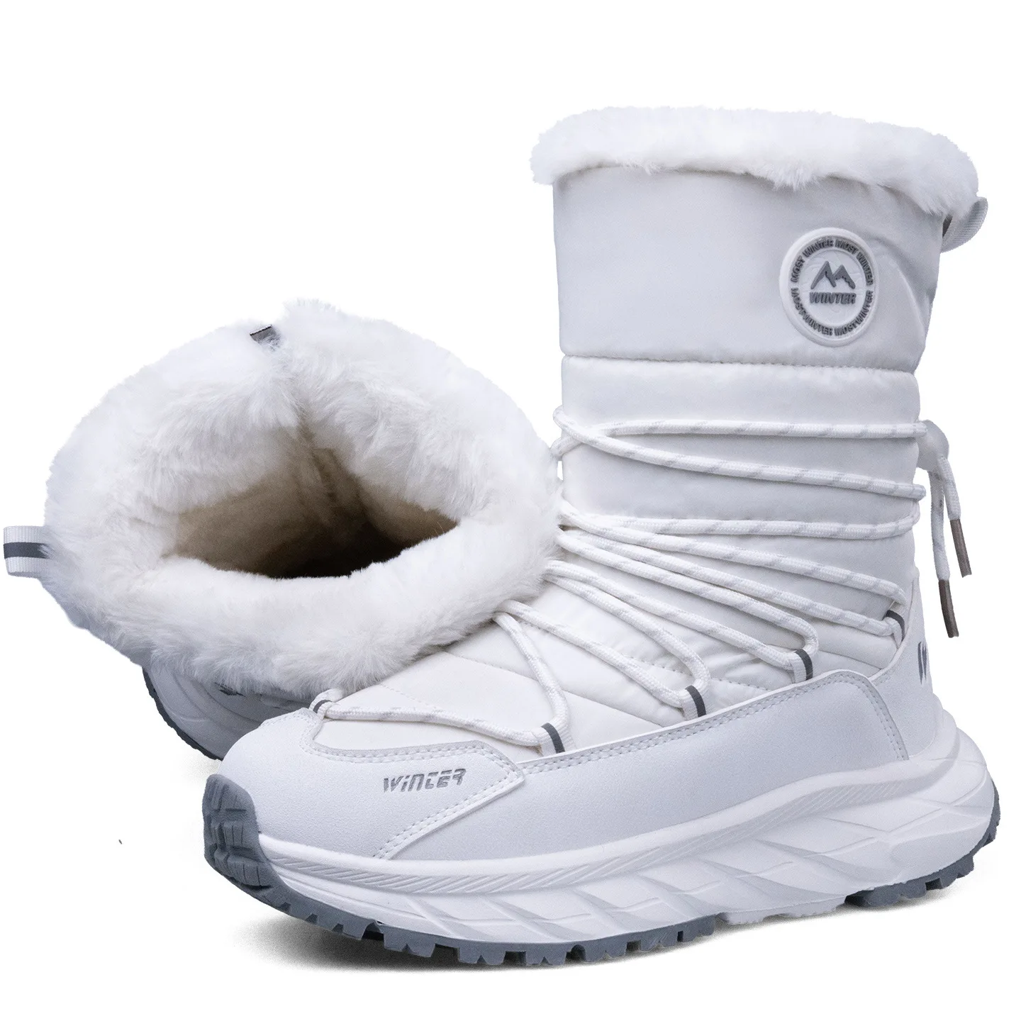 

2025 Women's Waterproof and Non-slip High Waterproof and Non-slip Winter Travel Large Cotton Shoes Snow Boots