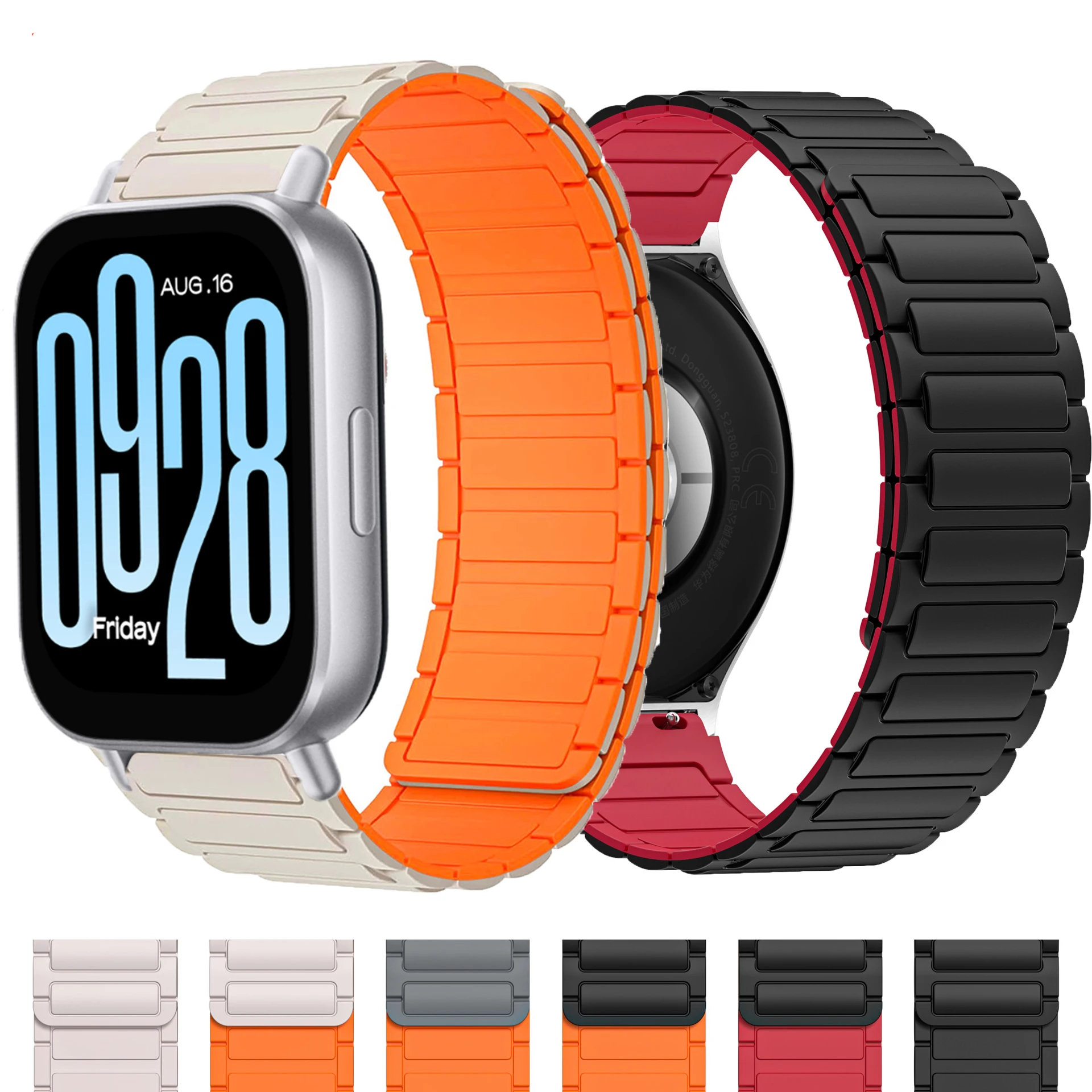 Magnetic Silicone Strap For Redmi Watch 5 Active Sports Band Soft Loop Bracelet For Xiaomi Redmi Watch 5 Lite 5Active Watchband