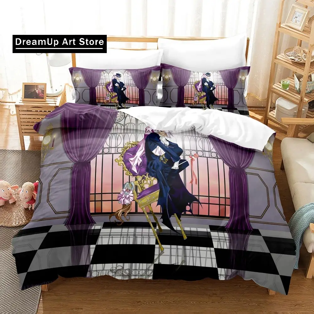 3D Print Anime Pandora Hearts Bedding Set Boys Girls Single Twin Queen Full Size Duvet Cover Pillowcase Bed Adult Bedroom