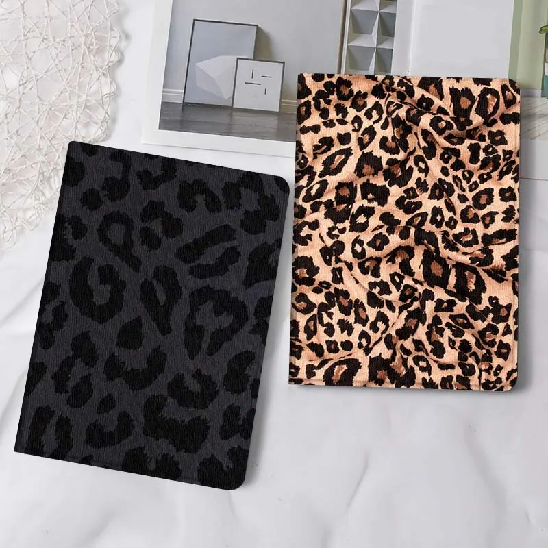 

Black Leopard Print Pattern Tablet Case For Samsung Tab Galaxy S6 S11 A A7 A8 A9 A11 10.1 10.4 10.5 Plus Lite Gift