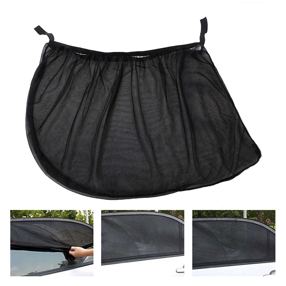 

2Pcs Auto Car Rear Side Window Mesh Sun 2022 New Visor Shade Cover Shield UV Protector Curtain Window Films Styling Accessories