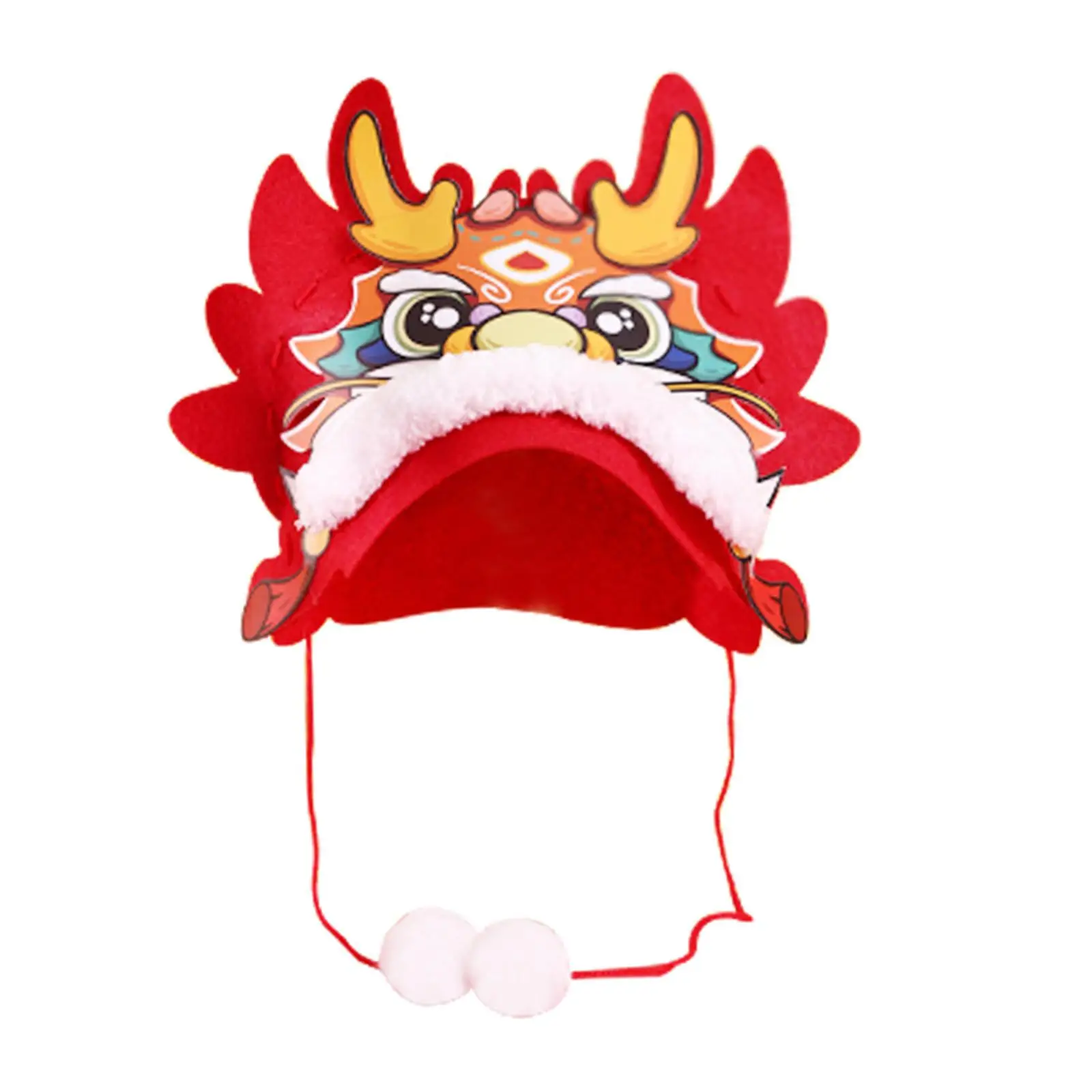 Chinese Dragon Hat 2024 3D Dragon Head Hat Headwear Ceremony Dragon Decoration Hat Material Set for Boys Girls Children Kids