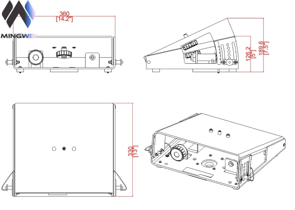 A-Tilt Lautsprecherhalterung für 15"-Lautsprecher MW Audio A-TILT Hochleistungs-Wand-/Deckenhalterung mit Montagesatz 2 Stück/Set – Detail 1