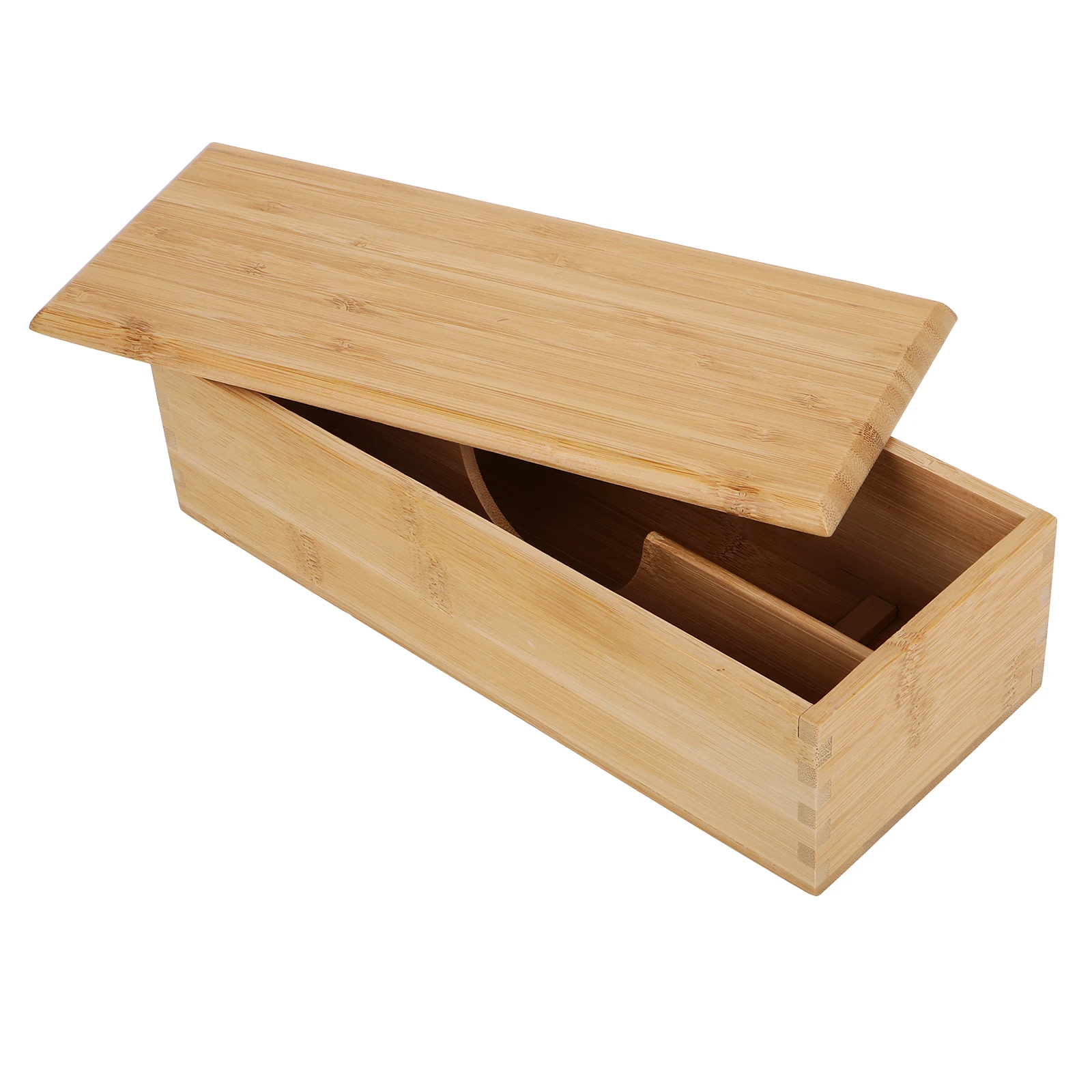 

Bamboo Chopstick Case Large Capacity Cutlery Box Kitchen Drawer Organizer Silverware Storage Holder Tea Drawer Organizer