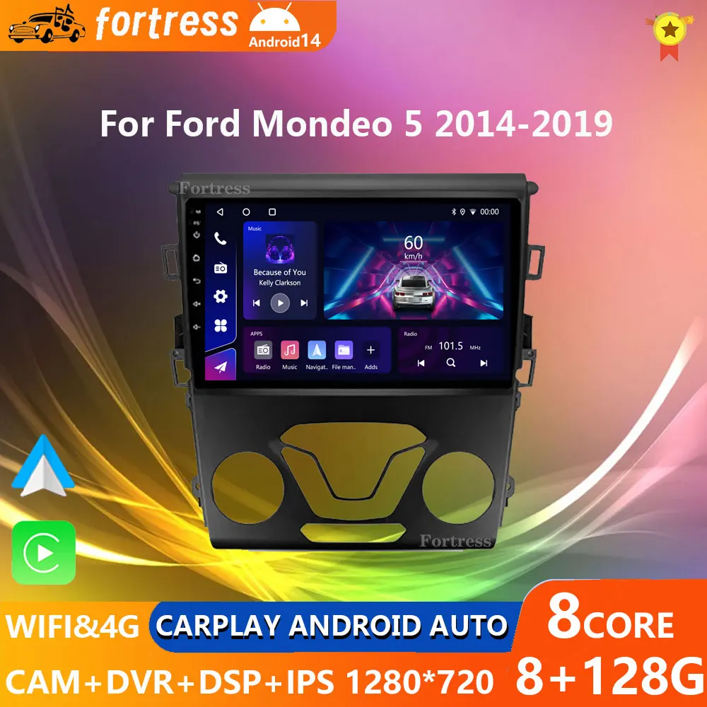 

Android 13 Carplay Auto 4G WIFI GPS For Ford Mondeo 5 Fusion 2012-2019 Car Radio Multimedia Player Video Stereo Head Unit 2din