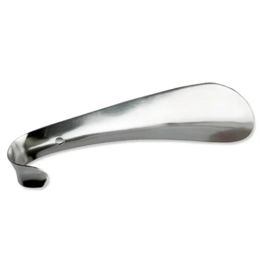 1Pc 14.5cm Stainless Steel Spoon Shoe Horn, Professional Metal Shoe Lifter Tool for Easy Wearing