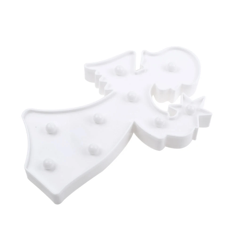 

Small Angel Decorative Lamp White Led Night Light For Bedroom Nursery Desk Portable Wireless Lighting No Angel