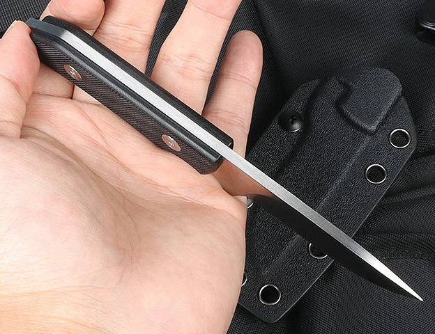 Fwolf ストレート固定刃ナイフ 5CR13MOV ブレードキール + G10 ハンドル EDC 狩猟キャンプ戦術サバイバルツールナイフ