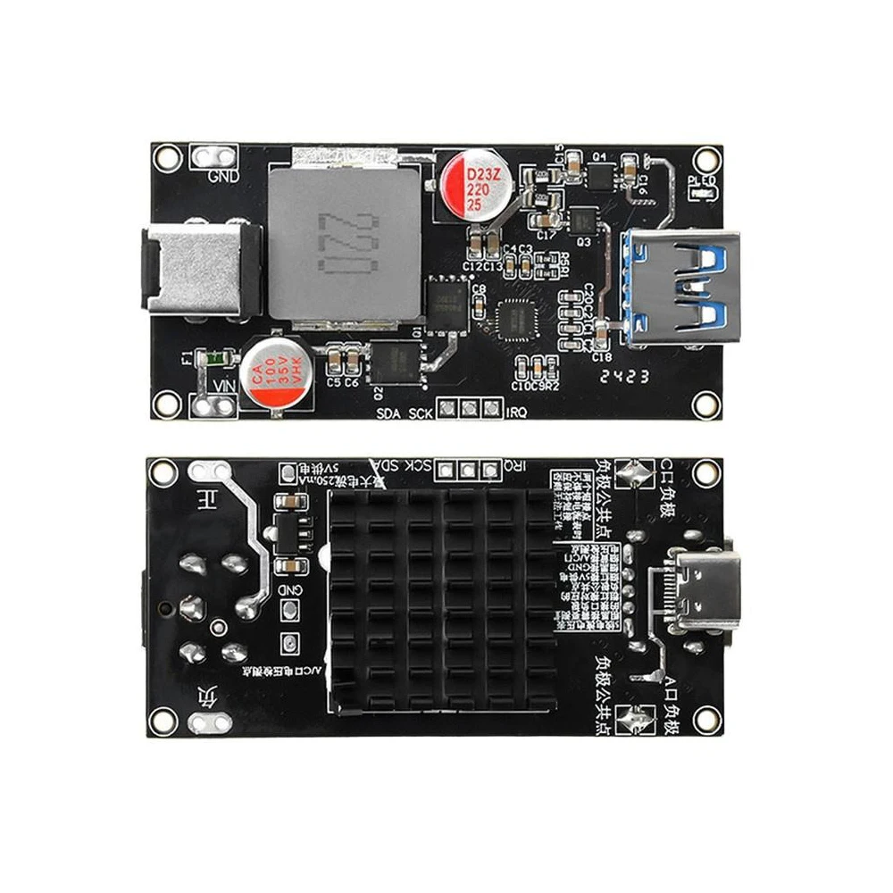 140W PD3.1 Fast Charging Module DC 6‑30V Input USB‑A USB‑C Full Protocol Desktop Quick Charge Board Support QC5 PPS AFC SCP