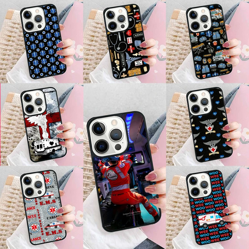 Чехол для телефона EMT EMS Ambulance для iPhone 16 15 14 plus XR XS 11 12 mini 13 pro max Coque Shell Fundas