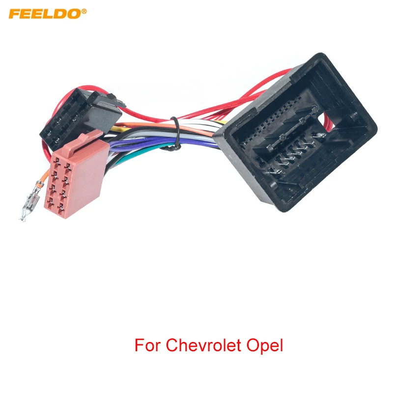 

FEELDO Car CD Radio Audio ISO Wiring Harness Adapter for Chevrolet Opel Car ISO Head Units Wire Cable