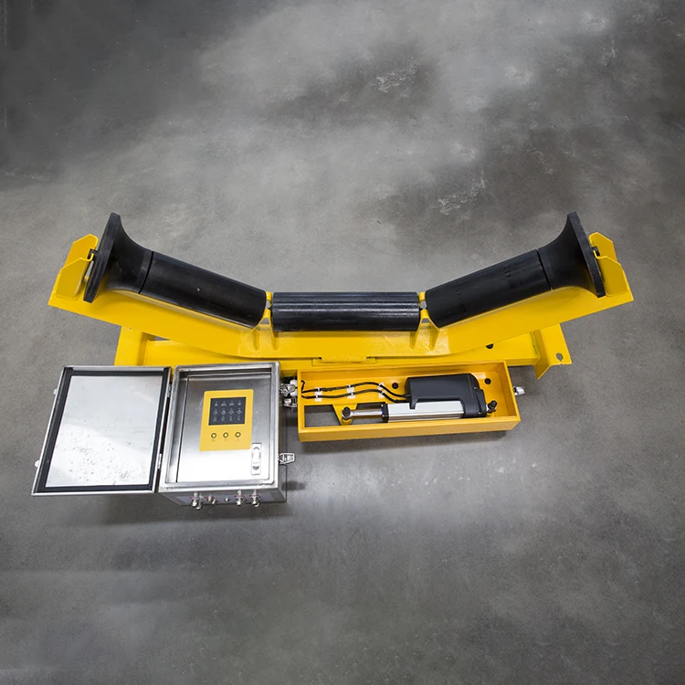 Heavy-duty automatic self-aligning horn type idler return roller group conveyor system New material handling equipment parts