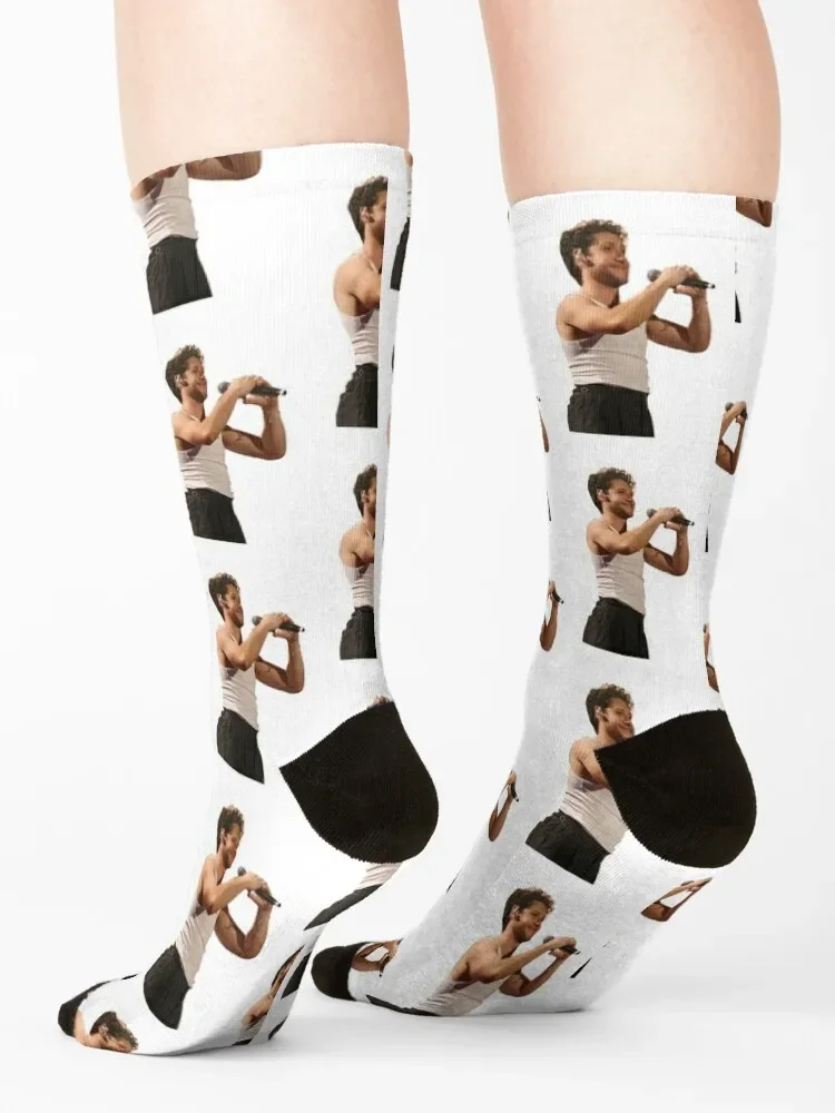Niall Horan Hand Heart Socks hiphop funny gift floral christmas gift Women Socks Men's