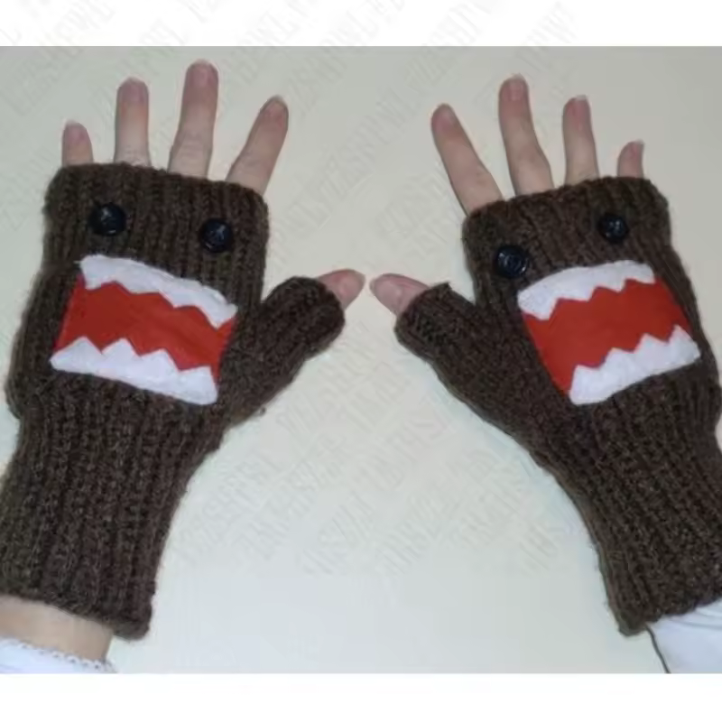 Cute Casual Knitted gloves Y2K Fashion Women Harajuku Tide Mittens Chic Vintage Classic Personality Fashion Casual Warm Hands - AliExpress