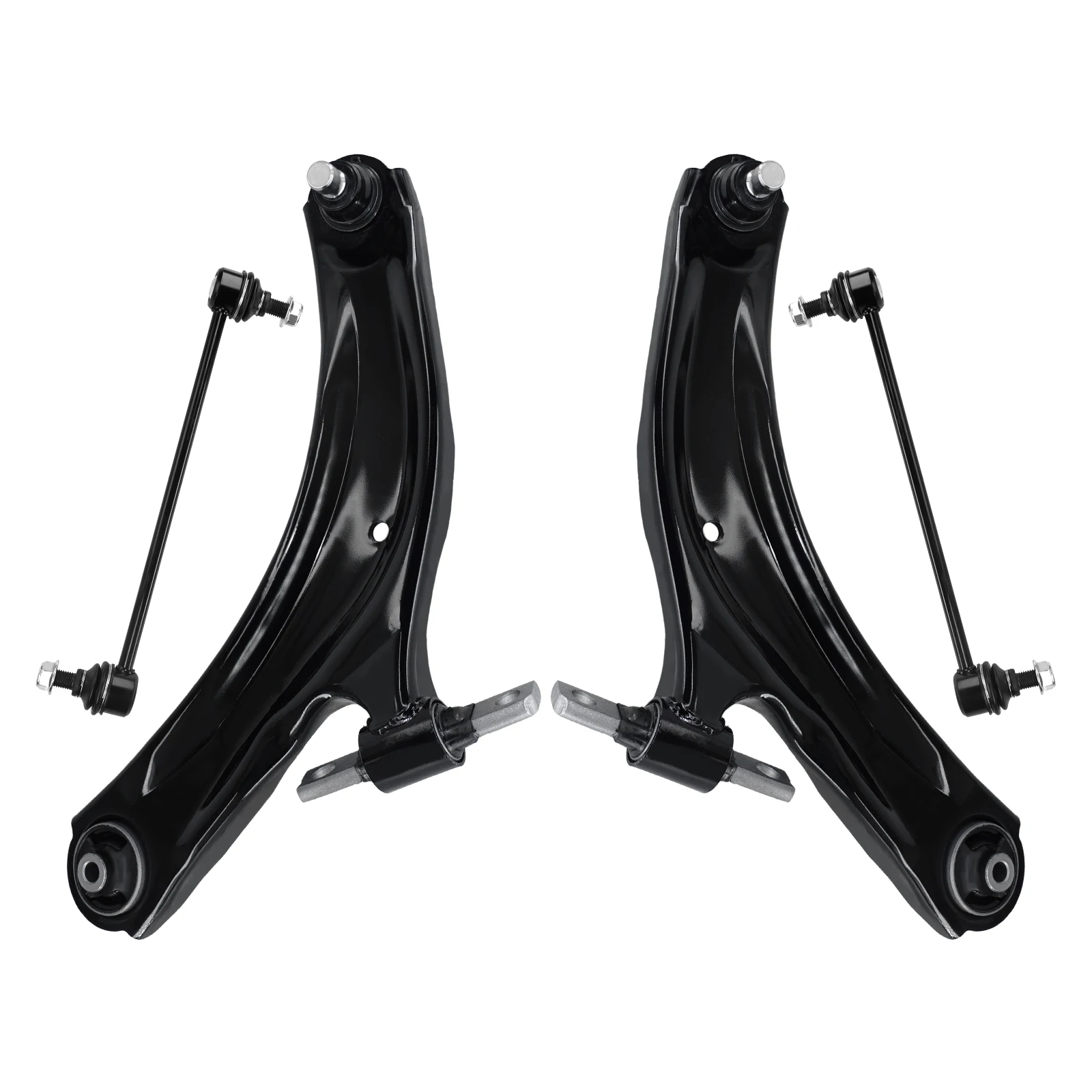 AzbuStag 4Pcs Front Lower Left Right Control Arms Sway Bar Links Kit for NISSAN SENTRA 2007 2008 2009 2010-2012 view 5