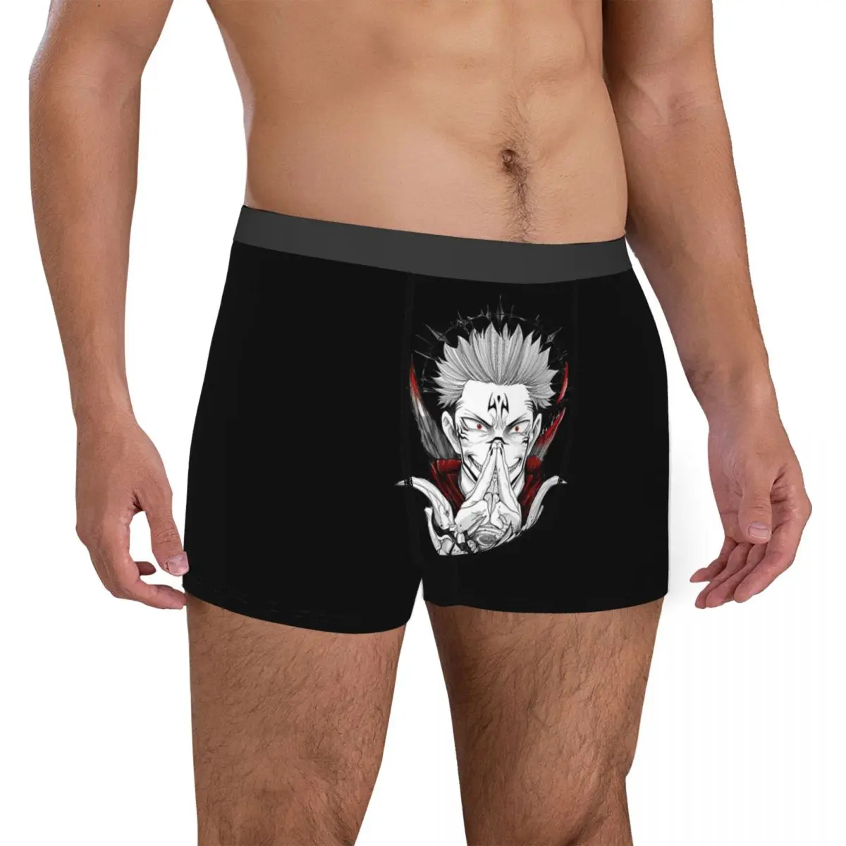 Funny Boxer Gojo Satoru Sukuna Shorts Panties Briefs Man Underwear Anime Manga Soft Underpants for Male