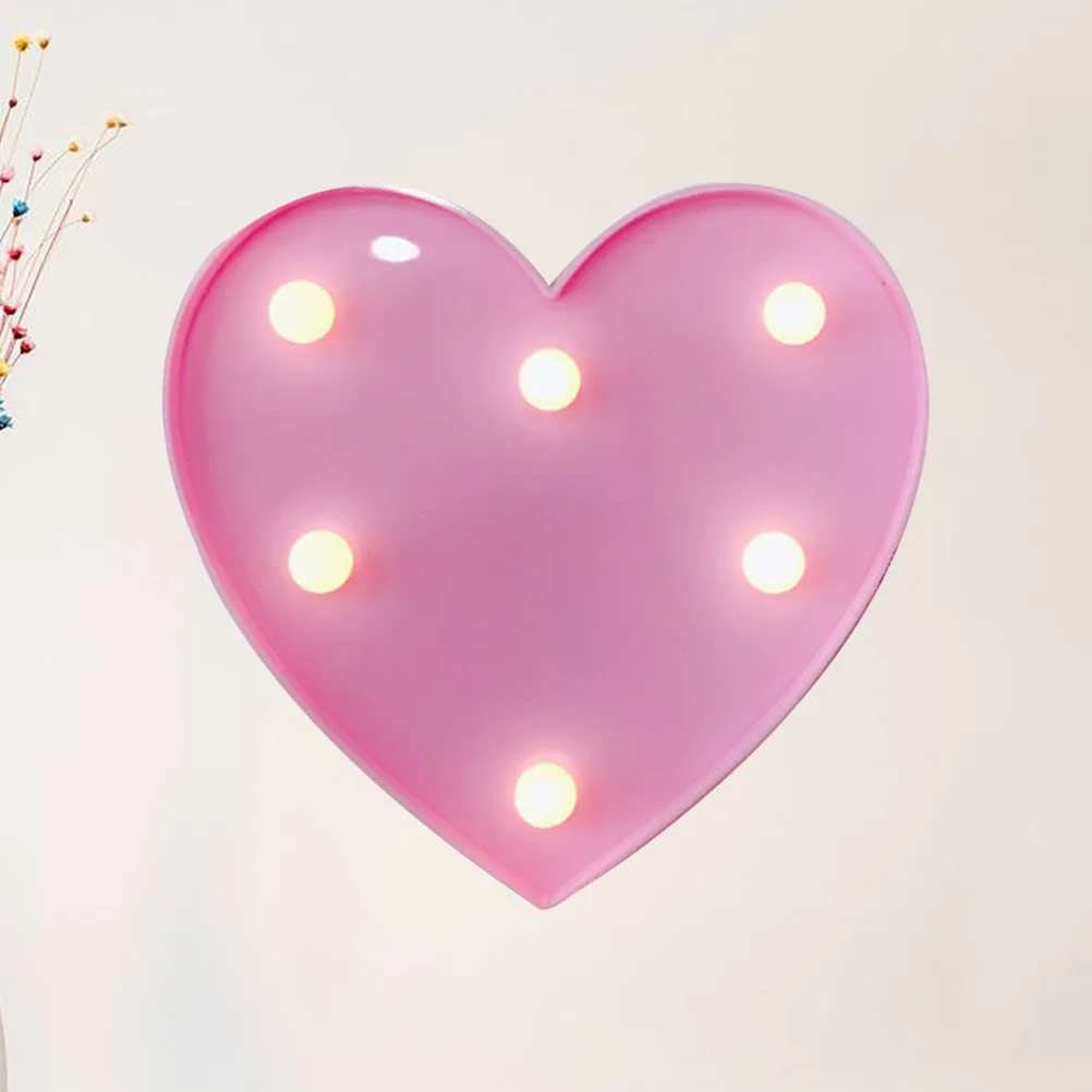 1pc Led Nachtlicht Liebe Herz Form Dekorative Lampe Valentinstag Geschenk Schlafzimmer Wohnzimmer Zimmer Langlebig Tragbare