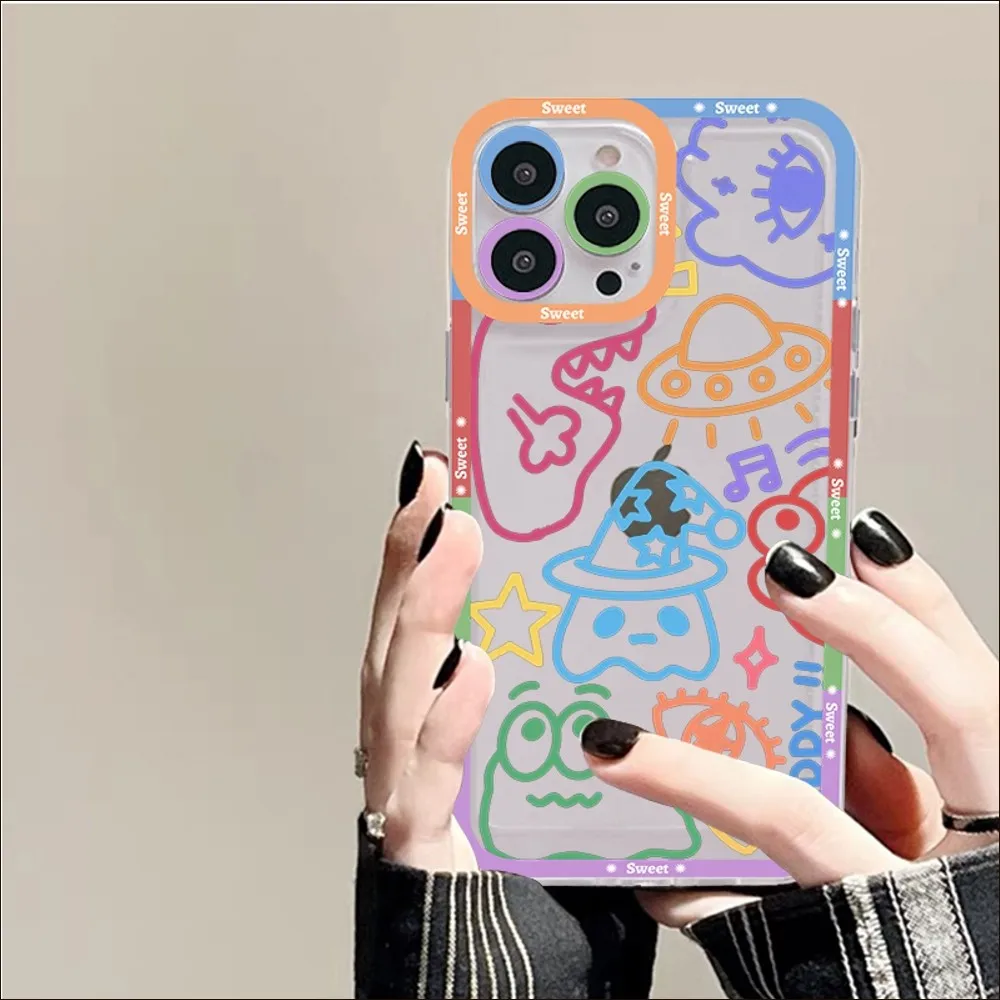 Funda de teléfono de arte Doodle A Color para Redmi 7, 8, 9 A, Redmi Note 5, 7, 8, 9, 10, 11 Pro Max, 4G, 5G