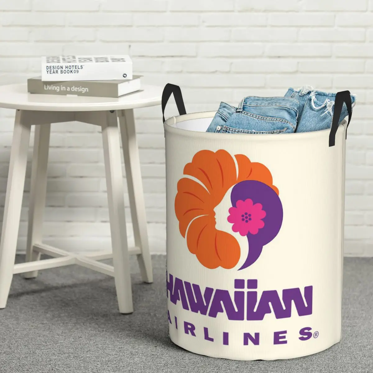 Cesto de Roupa Hawaiian Airlines Herc Travel: Grande Cesto de Armazenamento para Lavagem de Roupas de Bebê - Última Oferta de Verão